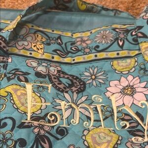 Vera Bradley Teal Floral Paisley Tote
